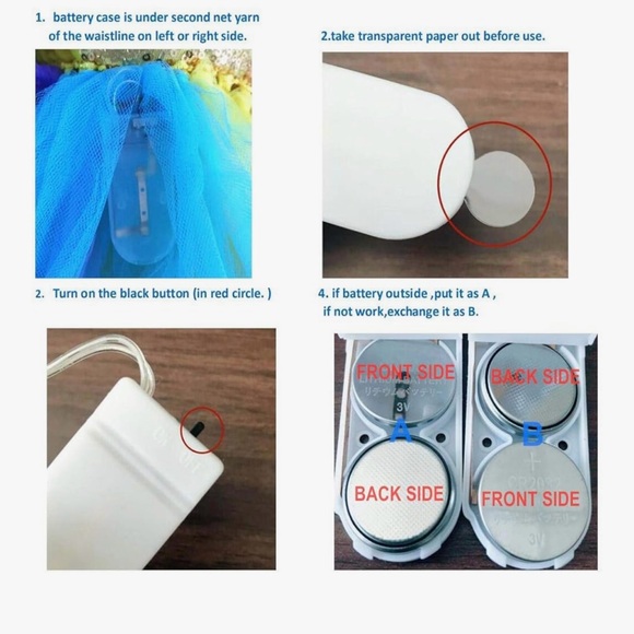 Unicorn LED Light-Up Dress Size 7/8 - Picture 6 of 8